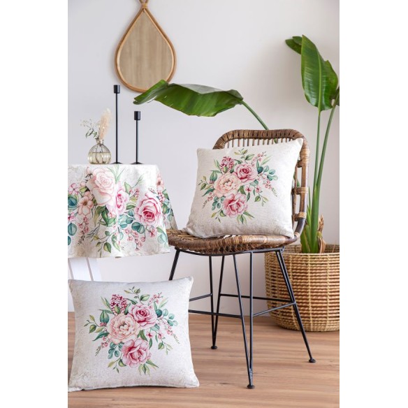 Jacquard cushion flowers 45x45 PADUA