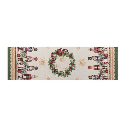 Jacquard table runner with Nutcracker. 40x135 TAMBURELLI