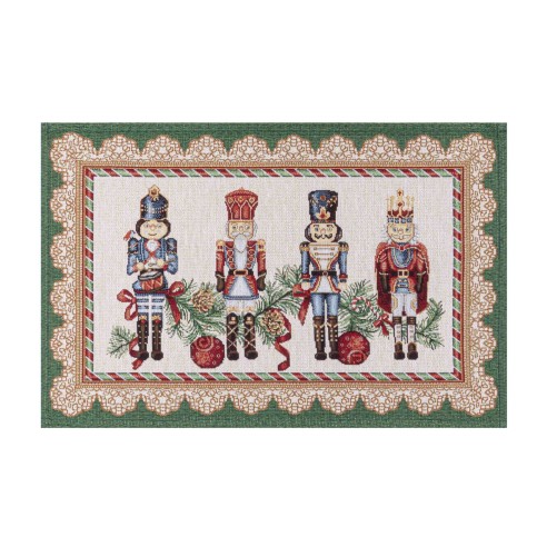 Jacquard placemat set with Nutcracker 30x45. TAMBURELLI
