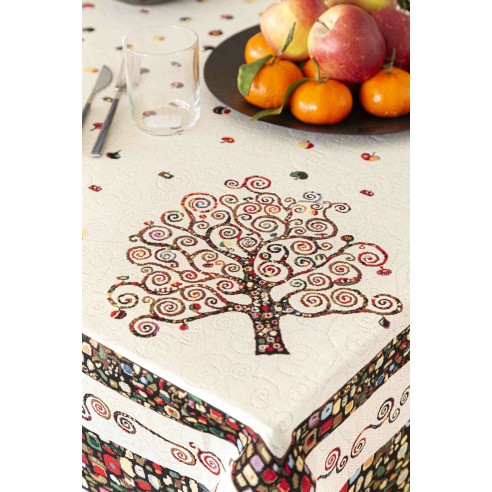 Mantel de mesa de tejido Jacquard arbol de la vida ART