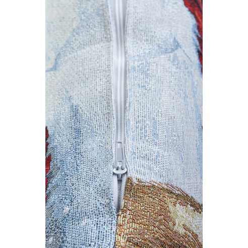 Jacquard cushion with Snowman and Reindeer. 45x45 DONNER