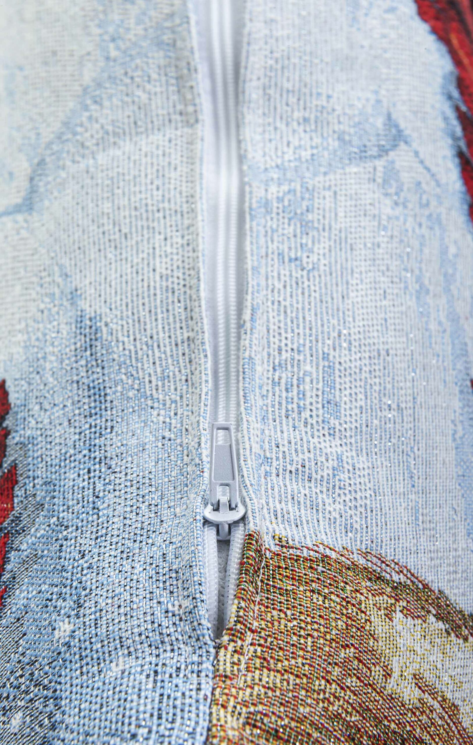 Cojin Jacquard con Muñeco de Nieve y Reno. 45X45  DONNER