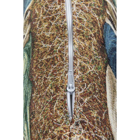 Jacquard cushion with Adoration. 45x45 HOLY FAMILY