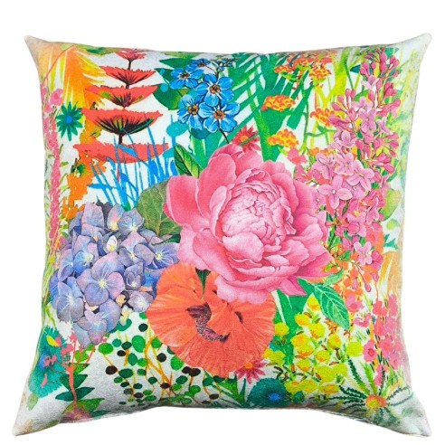 Cojin estampado con diversas flores 45x45 DEMETER