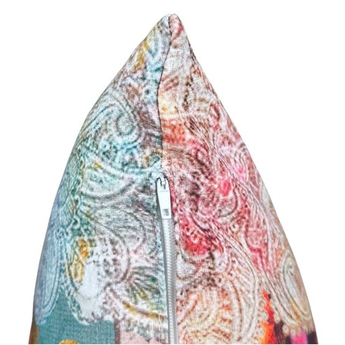 Cojin estampado flores aquareladas 45x45 CIRCE