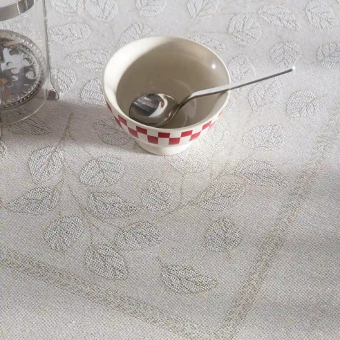 Mantel Champiñones y Bosuqe en Jacquard - Estilo Botánico