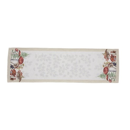Camino de Mesa Champiñones 40x135 cm en Jacquard - Estilo Botánico