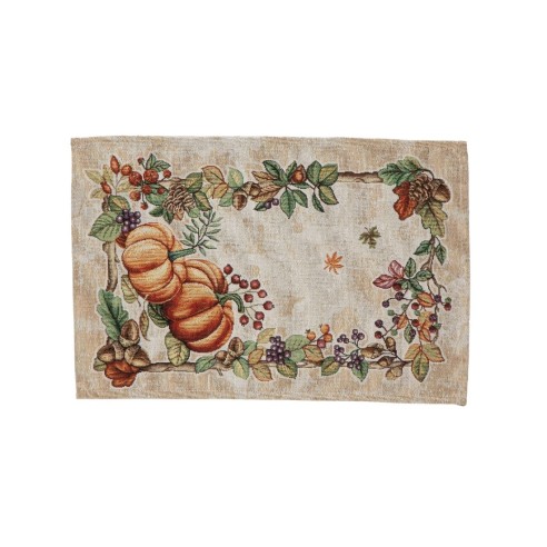 Mantel Individual Pumpkin 30x45 cm Jacquard – Decoración Otoño