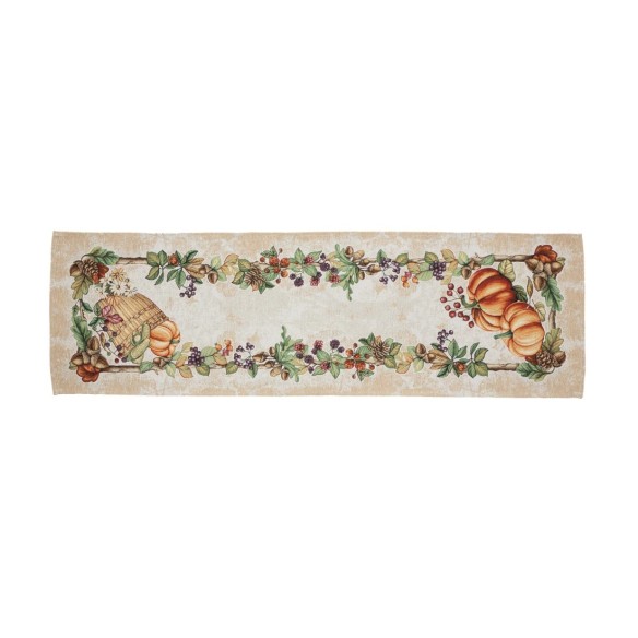 Camino de Mesa Pumpkin Cottage 40x135 cm – Decoración Otoño