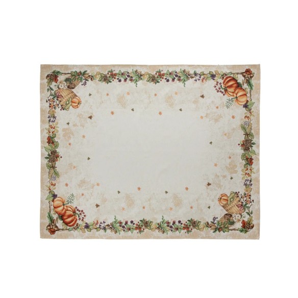 Mantel Pumpkin Cottage en Jacquard – Decoración de Otoño y Halloween