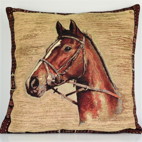 Cojin Jacquard caballo 45x45 SULTAN
