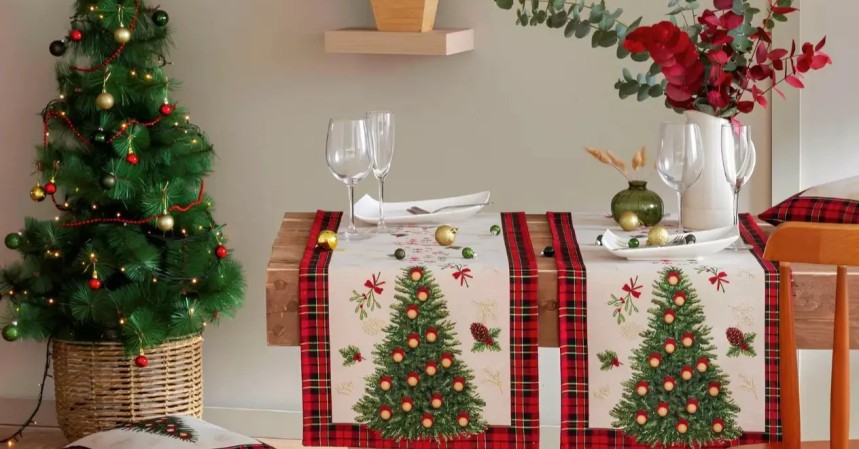 Comprar Caminos de Mesa Navideños en Jacquard