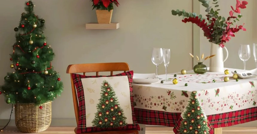 Comprar Decoración de Mesa de Navidad | Textiles Jacquard