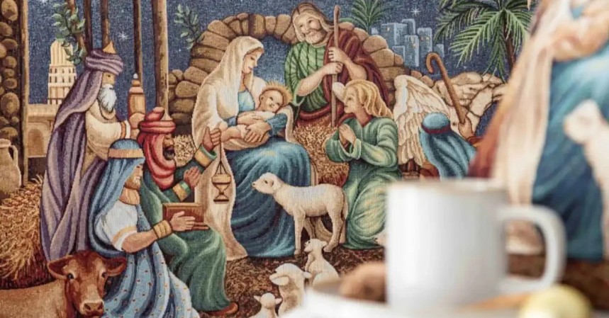 Buy jacquard Christmas balcony banners